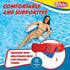 8+, WAHU Float Connex Aqua Pool Seat with Connex Clips, Cupholder, and Inflate Valve, Inflatable Pool Float Chair