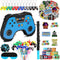 Meooeck 90 Video Game Party Favors, Game Controller Piñata, Blindfold, Confetti, Keychain, Gamer Birthday Decorations