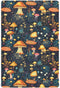SDMKA Mushrooms Forest Crib Sheets for Boys Girls - Portable Microfiber Fitted Crib
