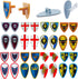 Medieval Knight Weapons Pack Accessories Set, Building Block Toy Armor Helmet Shield Bow Arrow for Mini Figures Gift