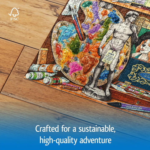 1000 Wonder Forge The Artist's Cabinet Piece Jigsaw Puzzle for Adults | Unique, Perfectly-Fitting Pieces | Fun, Vibrant