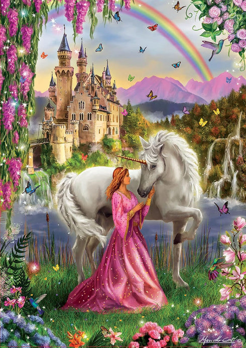 Educa 17985 Fairy and Unicorn Puzzle, 500 Pieces, Multicoloured