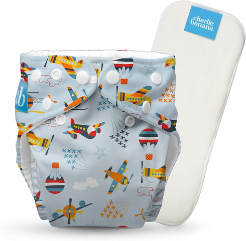 Charlie Banana Cloth Diapers, Reusable, Washable, Adjustable One Size Diaper, for Babies