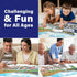 1000 BenBen Piece Puzzle for Adults, Jigsaw Puzzles with Letters on Back, Fusine Lake, Challenging Puzzle for Game