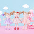 Gloveleya Baby Doll, I Love You Gifts, Soft Toy Plush Dolls, Purple Flocking Heart Girl 16 Inches