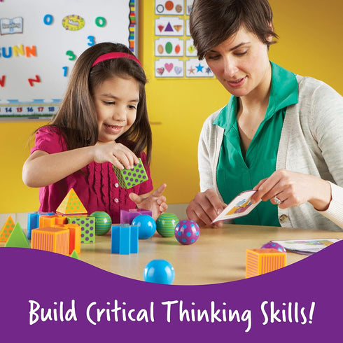 Learning Resources Mental Blox Game, 20 Blocks, 40 Activity Cards, Ages 5+, Homeschool, Multicolor