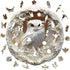 300 3D Decor13.3in Wooden Puzzles Adults Pieces, White Owl Animal Shaped Wood Puzzle with Unique Paper Carved Effect