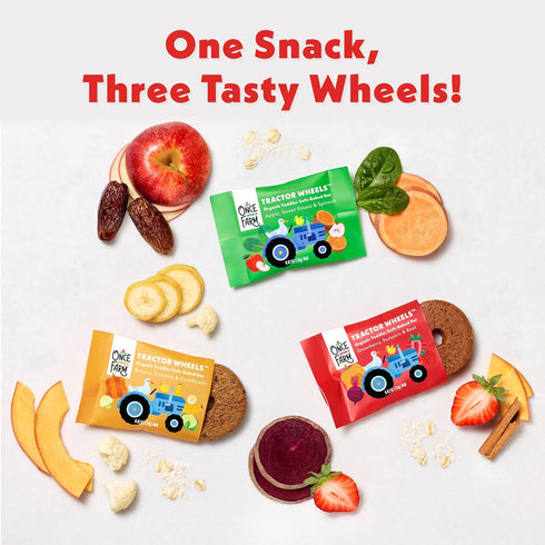 Once Upon A Farm Tractor Wheel Bar, Strawberry, Pumpkin & Beet