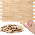 200 Pcs Miniature Dollhouse Flooring Mini Wooden Dollhouse Floor Boards, 1:12 Scale Dollhouse Accessories