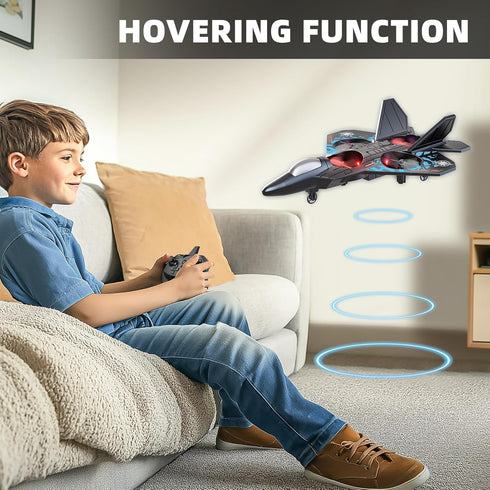 8-12, 2.4 360 8-16, MSKOLER Foam Remote Control Airplane for Kids GHz RC Plane with Colorful Lights, Flips & Stunt