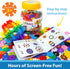 VIAHART BRAIN FLAKES 500 Piece Set, Ages 3+, Interlocking Plastic Disc Toy for Creative Building, Educational STEM learning, Construction Block Play for Kids, Teens, Adults, Boys, and Girls