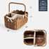 Best Choice Products Baby Diaper Caddy Organizer, Large Portable Handmade Nursery Basket w/Removable Divider & Handles