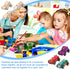 12 Pieces Wood DIY Car Toys, Unfinished Wooden Cars, Crafts for Students Home Activities, Easy Woodworking Set