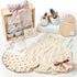 Golray Wooden Baby Gift Basket Newborn Girls Baby Shower Gifts Cloth Set