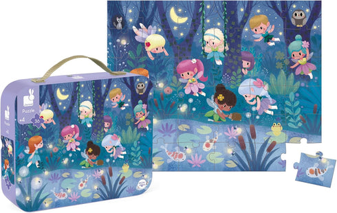 Janod 36 Piece Fairies and Water Lilies Jigsaw Puzzle - Ages 4+ - J02664