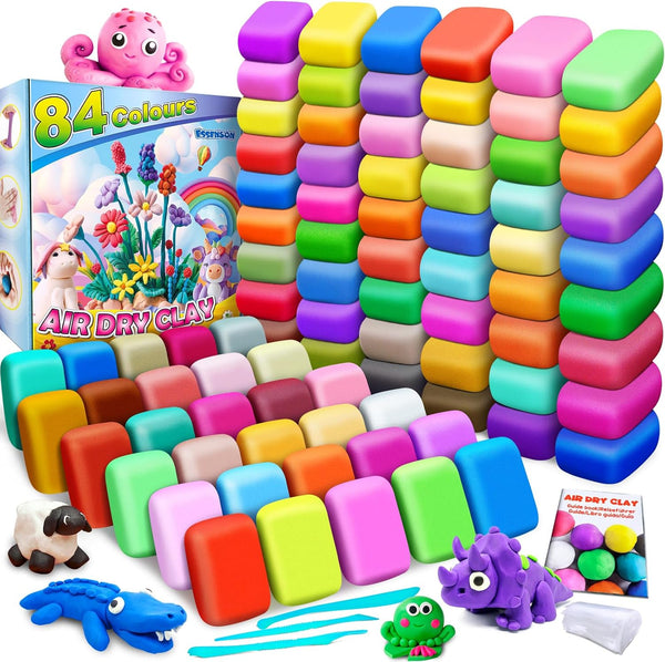 Magic Clay - Air Dry Clay 84 Colors, Modeling Clay for Kids