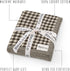 100% Checkered Baby Blanket for Baby Boys & Girls - Soft Fine Cotton Quilt Receiving Swaddle Stroller Nursery Bed