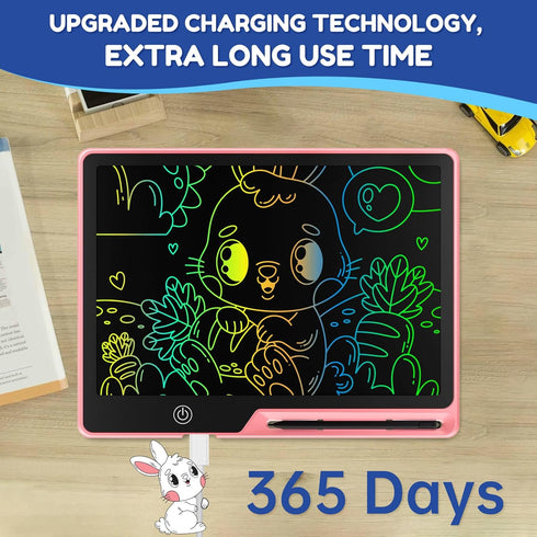 LCD Writing Tablet for Kids, Rechargeable Doodle Board Toys, 13 Inch Colorful Drawing Pad for 3-8 Year Olds