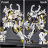CSNRHG Set 8+ 679 White Tiger Samurai mech Robot Model with Double Axe Head Building Blocks Toy Mythical Birthday