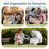 mommore Stroller Organizer with Insulated Cup Holders, Adjustable Stroller Caddy with Detachable Phone Bag, Stroller