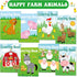 Faccito 48 Set Pcs Farm Party Favors Bulk Coloring Books Animals Mini Coloring Books Bulk for Kid DIY Art Drawing Book