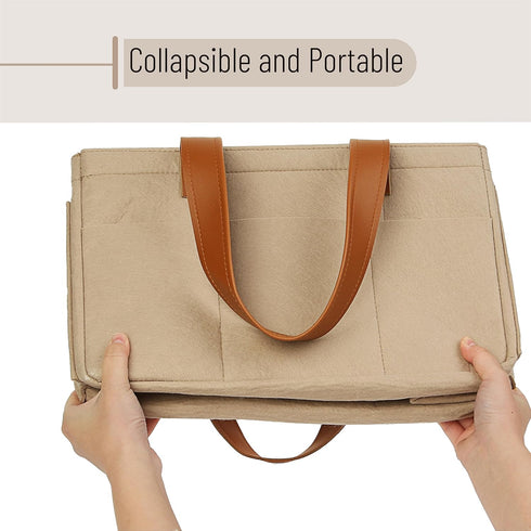 Mr. Pen Baby Diaper Caddy Organizer, Leather Strap, Portable Diaper Organizer for Changing Table