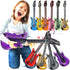 11 Pack Inflatable Guitar, Blow Up Guitar, Inflatable Rock Star Toy Set for 80s Party Decorations
