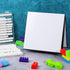 Zhanmai 10 Pcs Blank Game Board, Quad Fold Dry Erase for DIY Game Entertainment Activities, 18 x 18 Inches