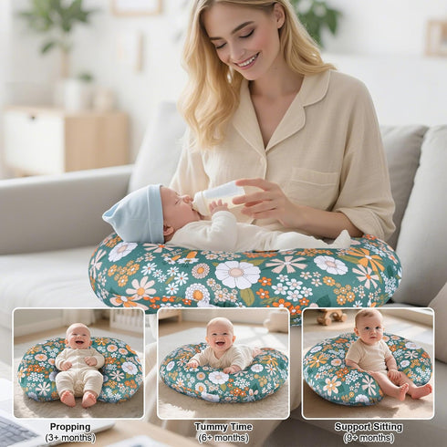 CHANGX3KB Ergonomic Nursing Pillow for Breastfeeding & Bottle Feeding, Breastfeeding Pillow to Reduce Back Neck Strain