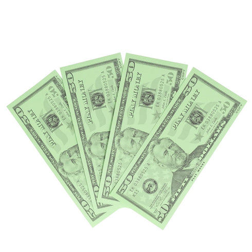 LEARNING ADVANTAGE Fifty Dollar Play Bills, Set of 50, $50 Paper Bills