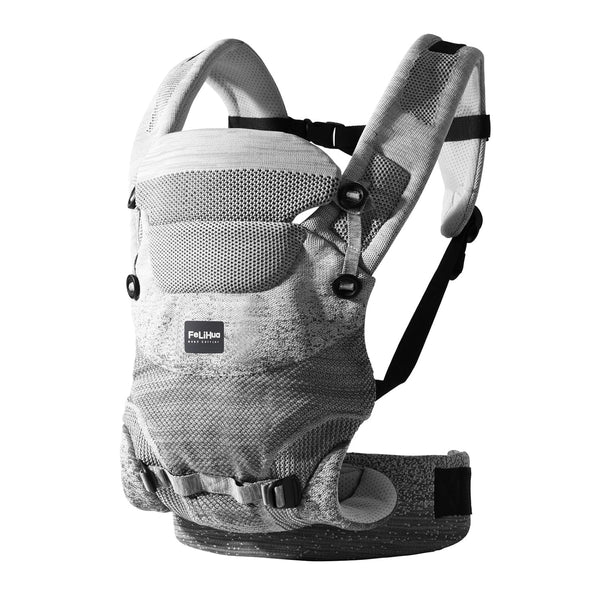 Fe Li Hua Ergonomic 4-in-1 Baby Carrier Newborn to Toddler - with Lumbar Support -
