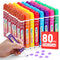 FUMILE 80 Pcs Dot Markers Bulk, 8 Colors Bingo Daubers Bulk for