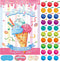 WNSIRVY Pin The Cherry on The Ice Cream Game 21'' x 28'' Large