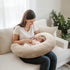 2-Pack 100% MairMore Muslin Nursing Pillow Covers, Breathable Cotton Breastfeeding Pillow Slipcovers for Standard