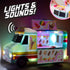 12 16 3+ Maxx Action Ice Cream Food Truck, Lights and Sound, Includes Pieces with Miniature Food, Imaginative Food Play