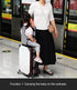 saicheek 5.6" 7.9" 13.8" Toddler Travel Suitcase Seat with Anti-Slip Rope,Ride on luggage for Kids, Size L x W x H: L x