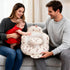 3-36 Arscniek Inflatable Baby Seat Built in Air Pump, Blow Up Baby Chair with Back Support and Tray, Sit Me Up Floor