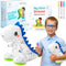 T-Rex Plush Dinosaur Coloring Book Gift Set, Arts and Crafts Soft DIY