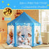 Monobeach Princess Tent for Girls - Large Playhouse Kids Castle Play Tent with Star Lights, Indoor Outdoor Games (Blue)