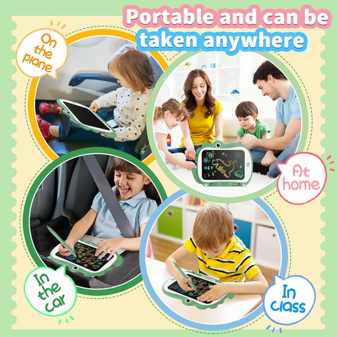 Genialba 8.5 Inch 3 4 5 6 Dinosaur LCD Drawing Tablet Writing Board Toddler Toy Educational Toys Birthday Christmas