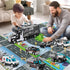 NIPLOOOW Set Set 3 4 5 6 3-4 3-9 Police Trucks Toy with Play Mat, Carrier Truck Play Vehicles for Years Old Boys Kids
