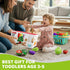 Mimiblooms Set Playset 3 4 5 6 Play Food with Cutting Fruits&Felt Tree Mat, Pretend Food Play Kitchen Accessories, Toy