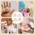 NQEUEPN 2pcs Wooden Baby Announcement Sign, Double-Sided Newborn Gender Reveal Its a Boy Girl Sign Welcome Hello World