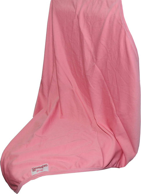 Pink Baby Receiving Blanket for Girls, Soft Blanket, All Jersey Knit Cotton, 35 x 35 inches