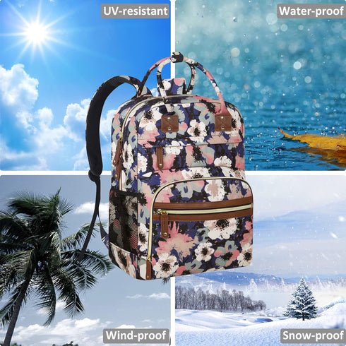 Backpack Diaper Bag Tote for Women Large Capacity, Multifunctional Waterproof Baby Bag with Insulated Pockets For Baby