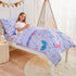 lasoftan Set 4 Sets, Set Set Butterfly Toddler Bedding for Girls, Piece Bed-in-a-Bag Toddler Comforter Super Soft