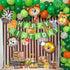 HOWAF 27 Pieces Jungle Animal Themed Party Decorations - Adorable Animal Cutouts, Paper Cutouts for Birthday Party
