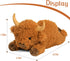5lbs 22in Wepop Highland Cow Weighted Stuffed Animals, Giant Highland Cow Gift Plush Toy,Adorable Stuffed Animal