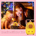 Attivolife Summer Capybara Night Light, Portable Silicone Lamp for Girls, Funny Bathroom Decor, Pink Glasses