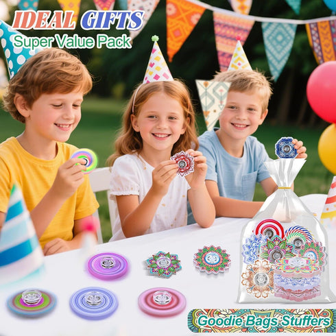 50 Pack Fidget Spinner for Kids Easter Basket Stuffers Mini Sensory Fidget Toys Bulk Adults Kids with Autism ADHD